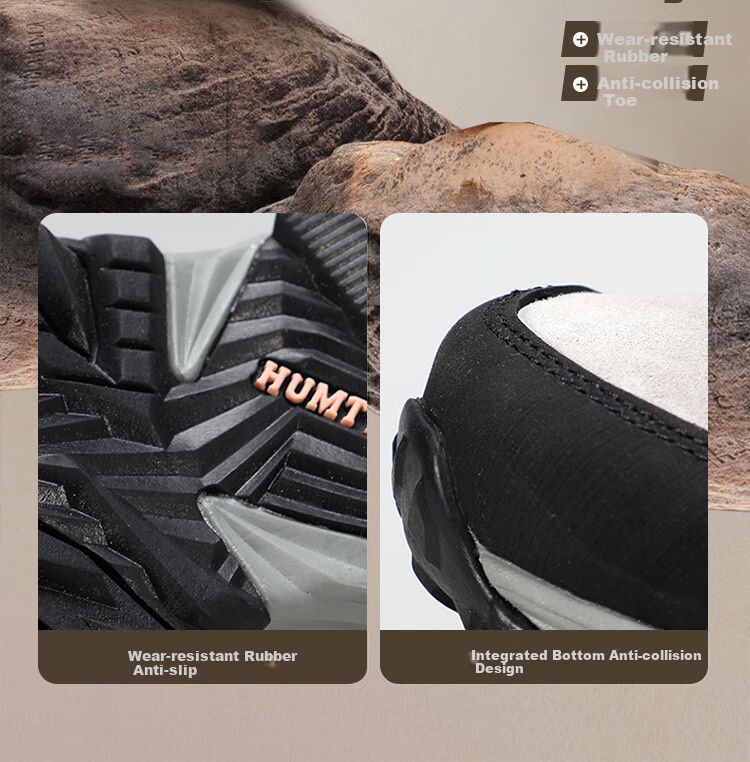 HUMTTO Non-Slip Hiking Shoes for Women, Comfortable Shock-Absorbing Outdoor Trekking Shoes, Fleece-Lined Warm Cotton Shoes, Beige Regular Size 38 10