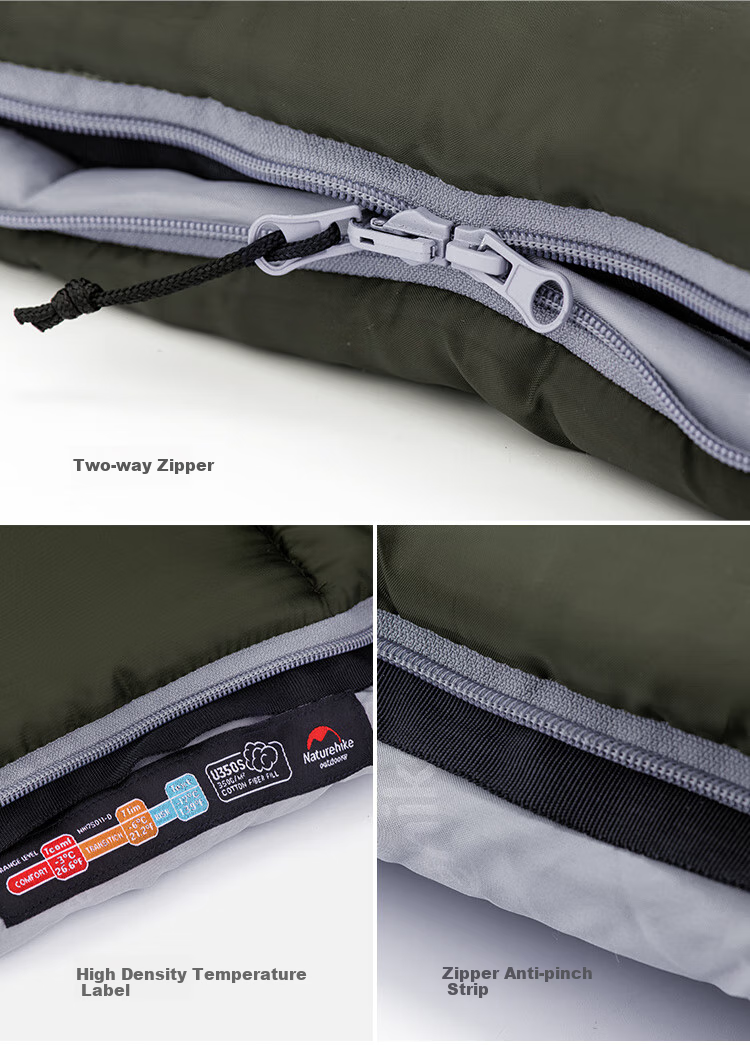 Naturehike Nuoke U Series Envelope Sleeping Bag with Hood for Adults, Outdoor Camping Sleeping Quilt, Splicing, Thickened, Cold-Resistant And Warm Sleeping Bag 15