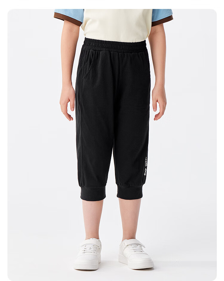 BALABALA Children's Clothing, Girls' Capri Pants, Lightweight Summer Style for Older Kids, Quick-Dry Shorts, Sports Pants, Trendy 14