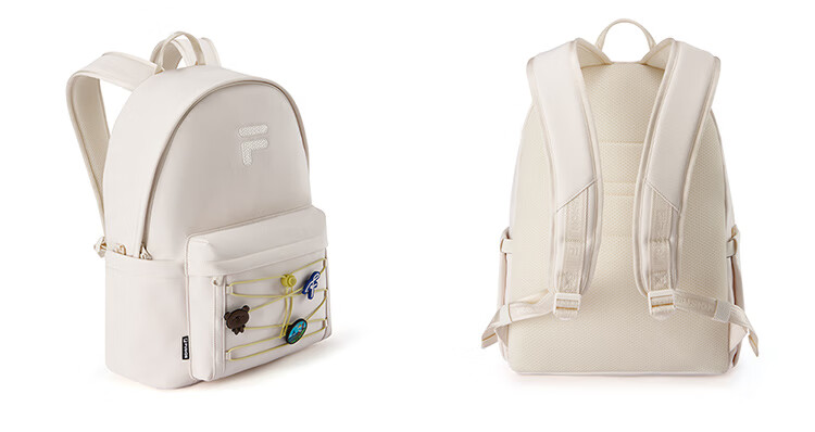 FILA FUSION Trendy Couple Colorful Backpack Summer Fashion Versatile Shoulder Bag 6