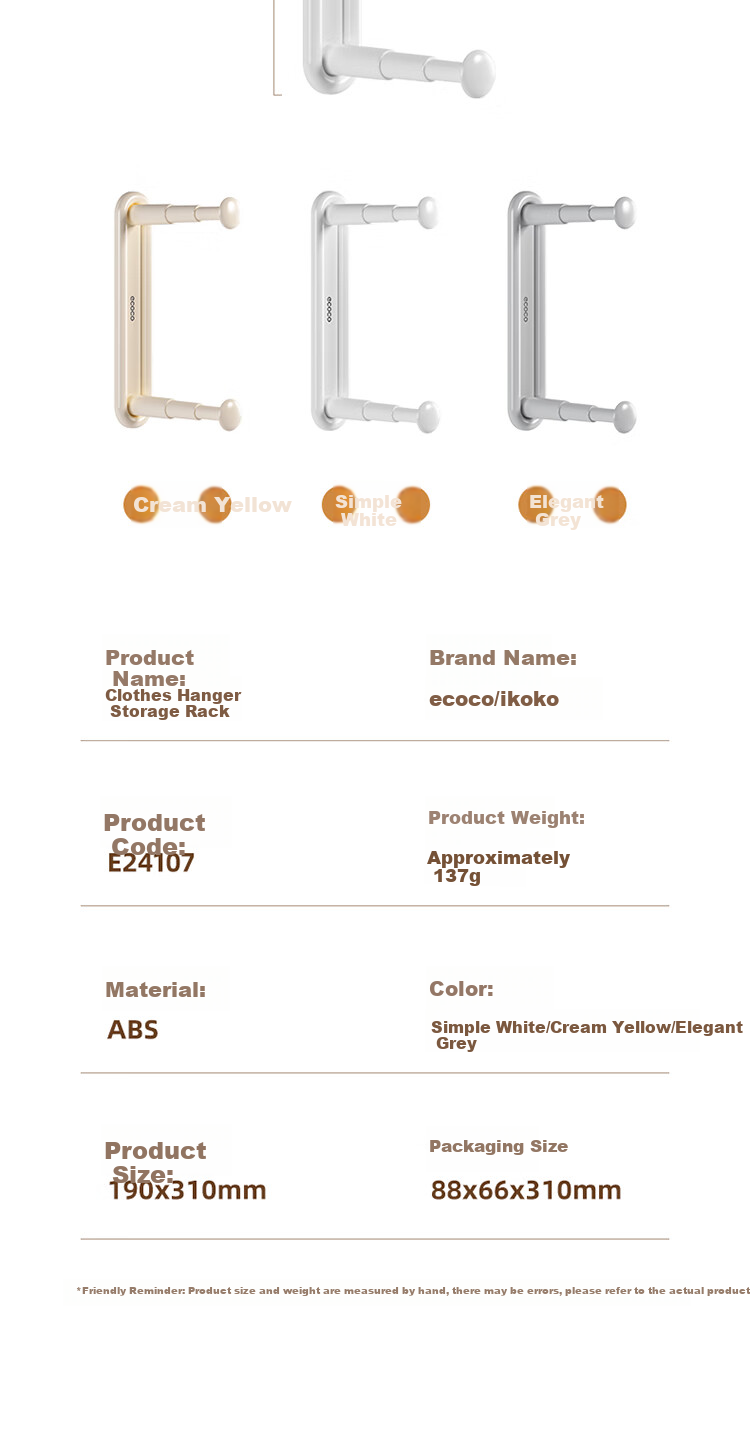 Ecoco Clothes Rack Storage Organizer, No Drilling Required, Foldable And Extendable Drying Rack, Wall-Mounted Balcony Storage Shelf 13