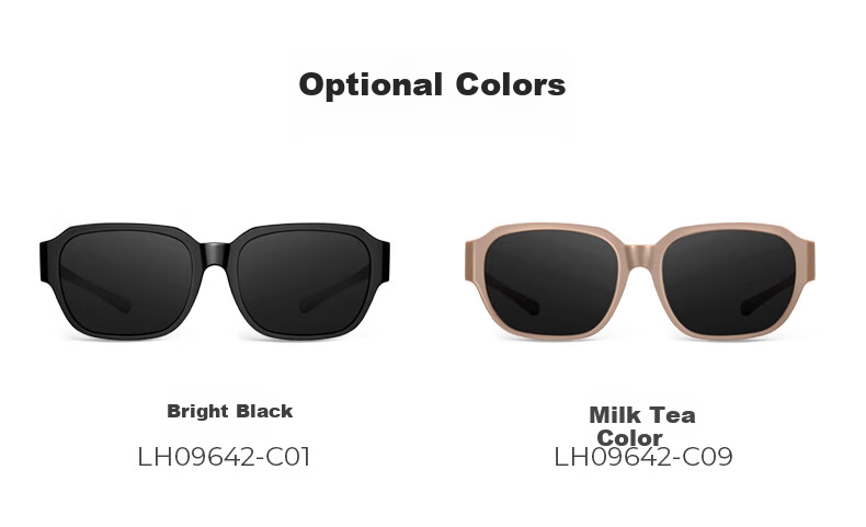 LOHO 2026 New Myopia Glasses Sunglasses Set, Polarized Driving Sunglasses for Nearsighted People, Fashionable Square Frame for Men And Wome 16
