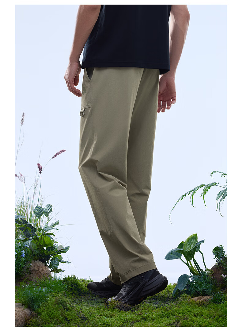 Anta Mountain Shell Pants | Earth Shell 3.0 Water-Repellent Warm Fleece Men's Woven Durable Outdoor Sports Pants 6