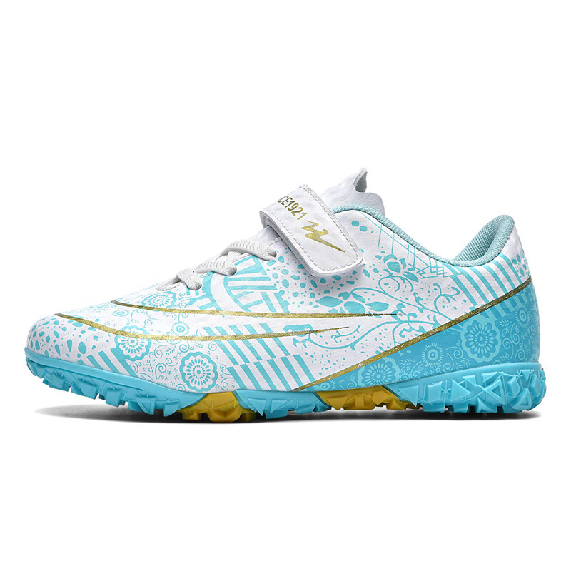 Shuangxing Kids Soccer Shoes TF Turf Studs Youth Boys Girls Artificial Grass Training Match Sneakers