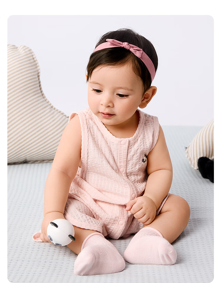BALABALA Newborn Baby Romper Bodysuit Jumpsuit 2025 Summer Two-Piece Set Fresh Cute 209225133203 7