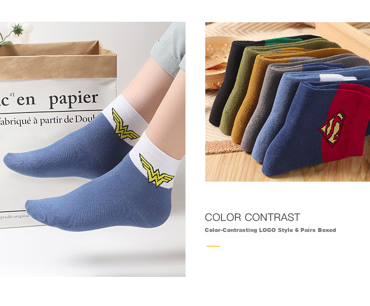 LangSha Children's Socks for Boys, Spring And Summer Cotton Socks, Comfortable Breathable Casual Sports Socks for Boys, Small to Big Kids Mid-Calf Socks 5