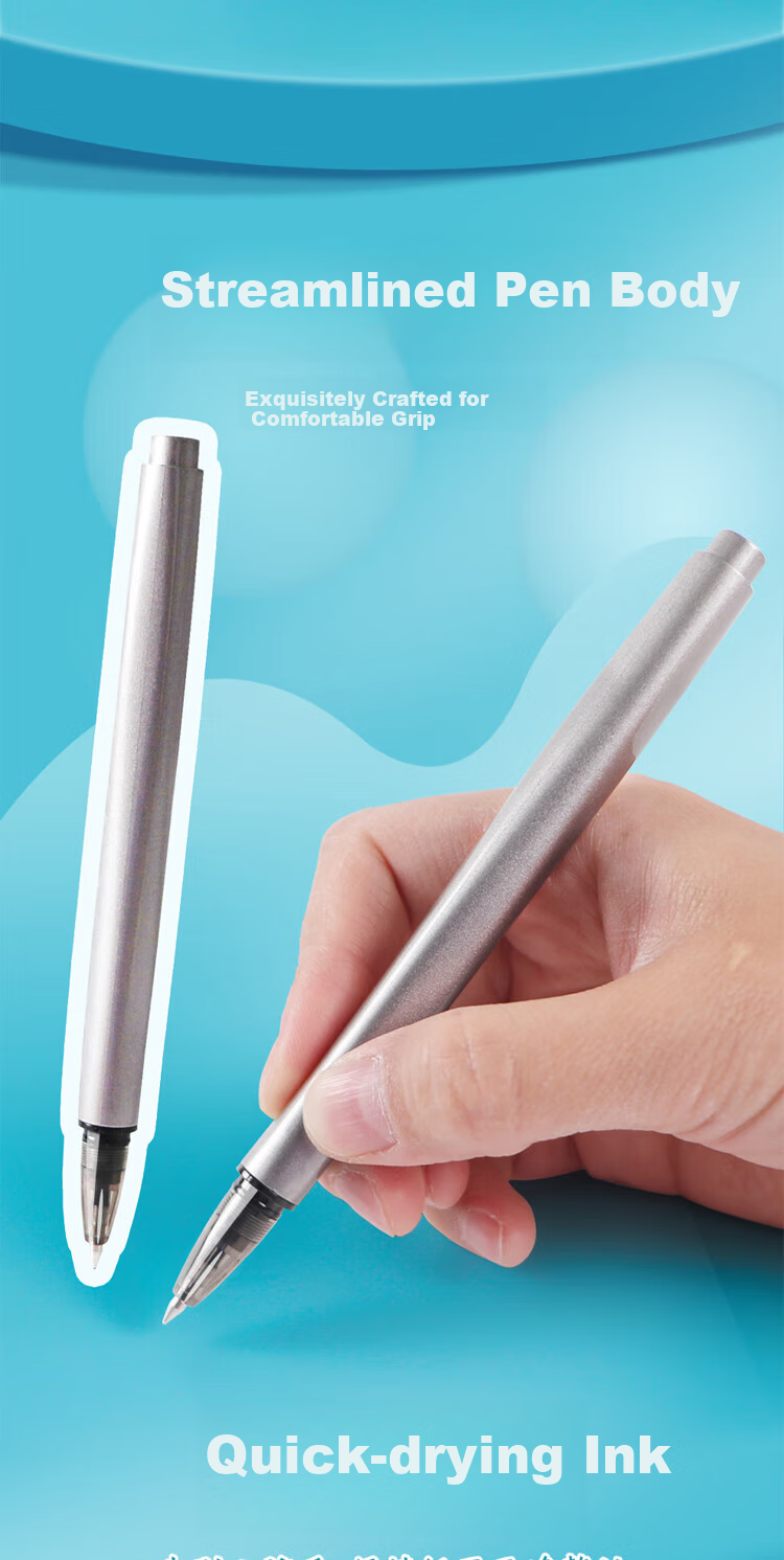 M&G Premium Series 0.5mm Retractable Bullet Tip High-Density Gel Pen Signing Pen Ink Pen Black AGPH3701A, Pack of 10 2
