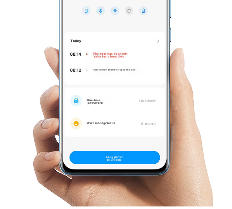 MIJIA Smart Safe Box, 30CM, Fingerprint Password, 6 Unlocking Methods, Office And Home Safekeeping Cabinet, Confidential Box 10