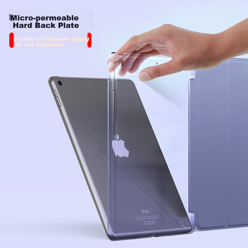 CangHua IPad Case for IPad 9/8/7, Compatible with 10.2-Inch 2021/2020/2019 Models, Tri-Fold Stand, Full Protection Shockproof Cover for Apple Tablet
