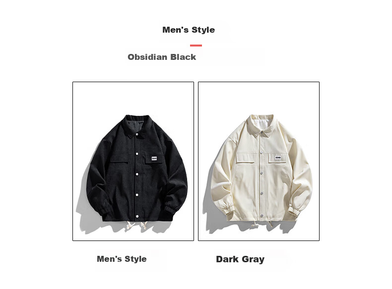 Warrior Jacket for Men, Spring And Autumn Loose Versatile Lapel Jacket, Casual Cardigan Workwear Clothing for Me 1
