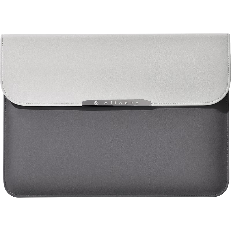 DiYi Workshop Stand Leather Case 14-inch Multifunctional Business Protective Sleeve for MacBook Pro 14 Laptop Inner Bag with Stand