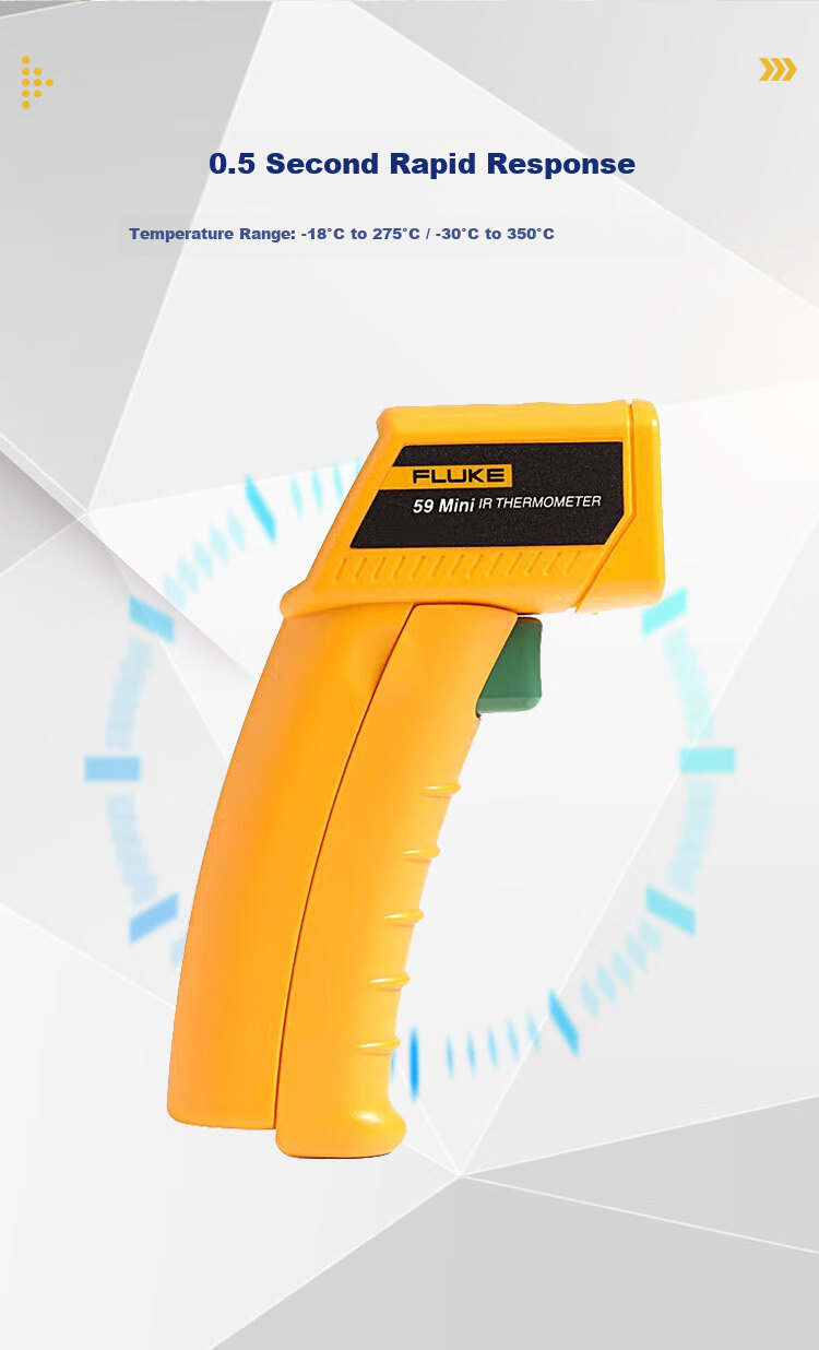 FLUKE F59 Infrared Thermometer, Temperature Gun, Electronic Thermometer, Temperature Range -18°C to 275°C 4