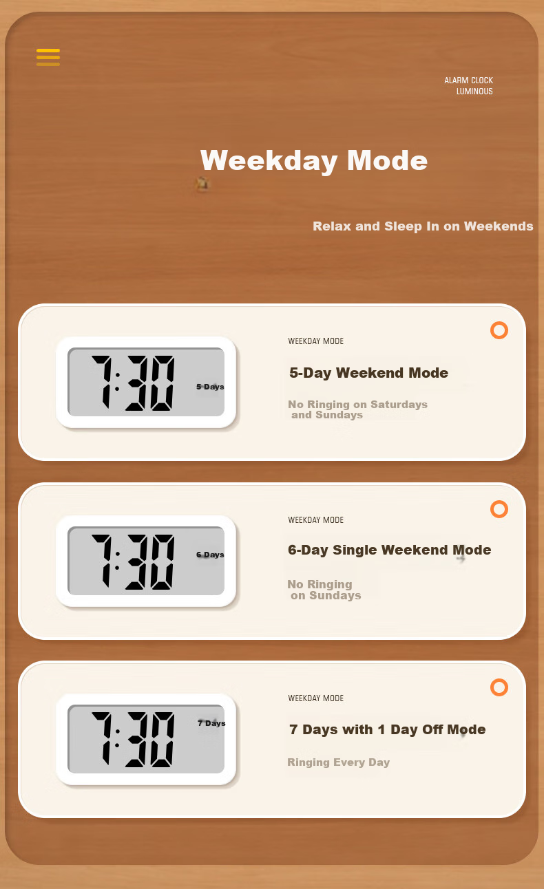 Mashi Alarm Clock for Students And Children, Bedroom Bedside Clock, Specialized Wake-Up Device, 2026 New Smart Electronic Desktop Clock, Back-To Essential, Black Back-To Gift 5