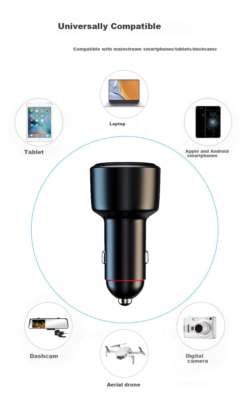Niuman Car Charger, Super Fast Charging, Suitable for Laptops, Huawei, Xiaomi, OPPO, Apple, Honor 14