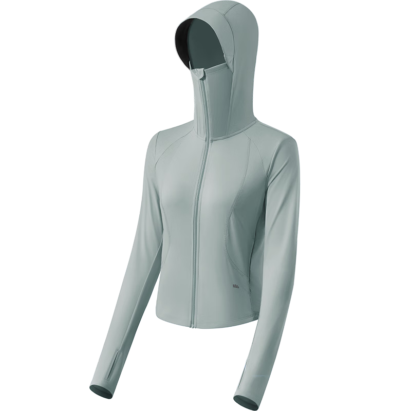 Beneunder Sun Protection Jacket for Women, Cool-Feeling Slim-Fit Short Style, Hot Girl UV Protection Coat AL119, Storm Gray, Size M