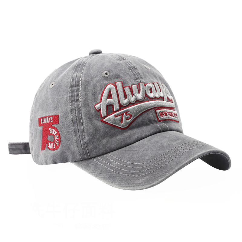 TUCANO Men's Trendy Denim Sun Protection Baseball Cap, Spring And Summer Outdoor Sports Korean Style Visor Hat, Versatile Sunshade Cap
