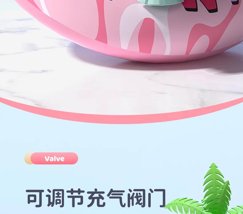 Li-Ning Swimming Ring, Thickened Anti-Rollover Design for Children Over 3 Years Old, Life-Saving Ring, Kids' Water Equipment, Floating Aid 16