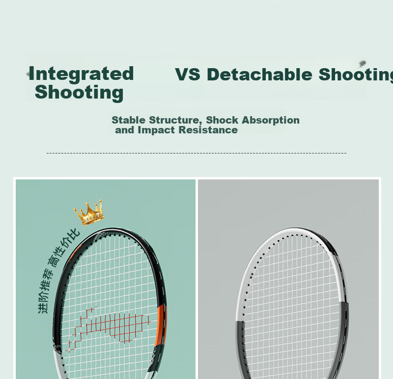 Li-Ning Tennis Racket, Power Type, for Adults And College Students, Beginners, Ultra-Light Professional Racket, Training Single Racket, Deep Dark Gree 10