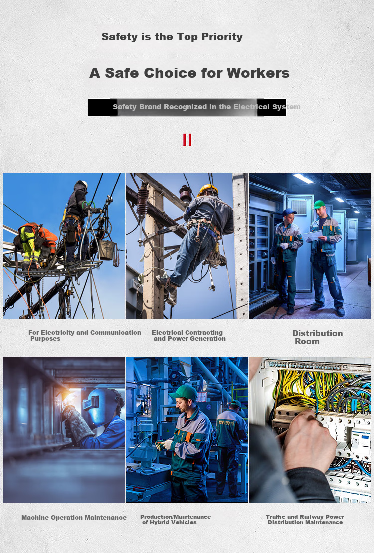 AN QUAN PAI Safety Gloves, 20KV Insulated Gloves, S020(A) High-Voltage Rubber Waterproof Thickened Gloves for Electricians 2