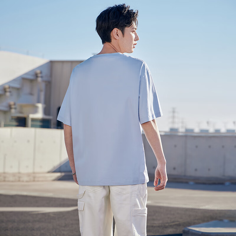 361° Men's Short-Sleeve T-Shirt, Summer New Style, Sports Running Loose Casual Trendy Men's Tee, Half Sleeve, 652519106-2