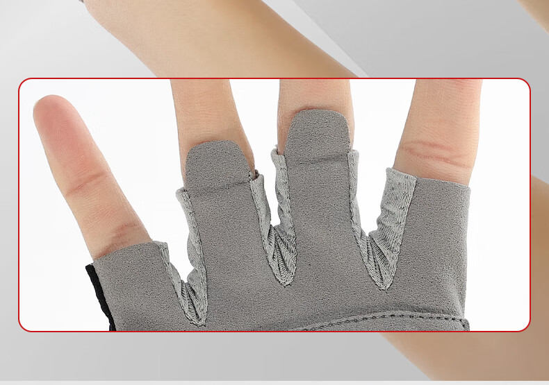 Li-Ning Fitness Gloves for Men, Sports Cycling Fingerless Gloves, Non-Slip Anti-Callus Weightlifting Climbing Outdoor Windproof Gym Training Durable Women's Gloves 11