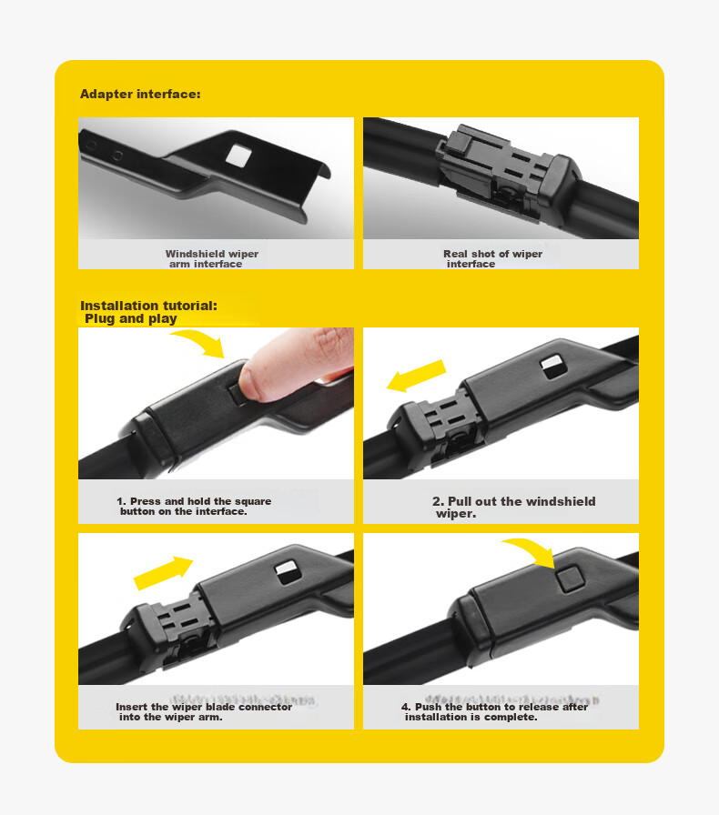 MAGNETI MARELLI Car Windshield Wipers, Quiet And Wear-Resistant Natural Rubber, Compatible with Song PLUS DMi/EV21-25 Models, 1 Pair 5
