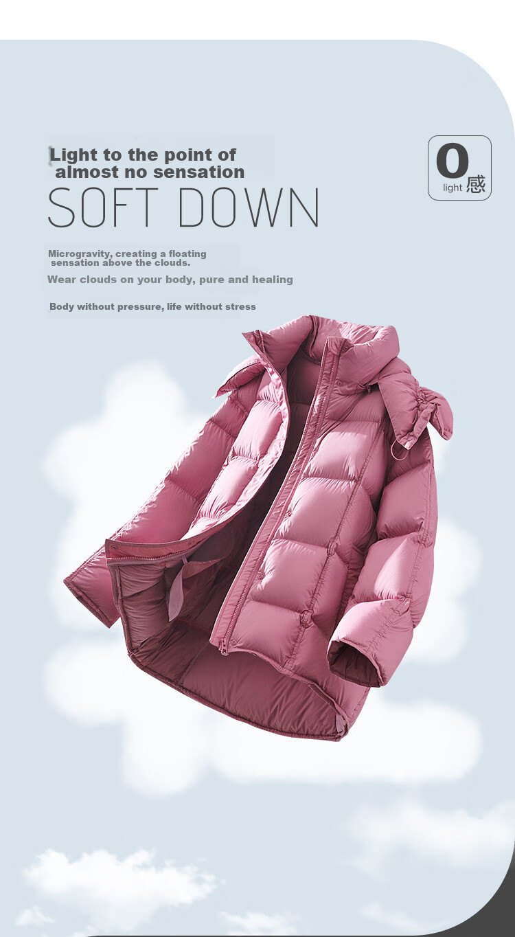 Dme [Duobangyan Duofu] Winter Warm Neck Gaiter, 90% Duck Down Bread Coat, Drawstring Short Women's down Jacket 4