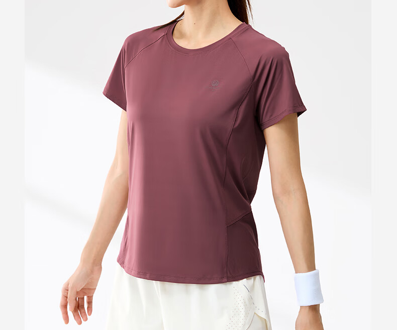 361° Women's Short-Sleeve Summer Clothing, New Cool-Feeling T-Shirt, Sun Protection Shirt, Ice Silk Athletic Running Top 662524116-2 18