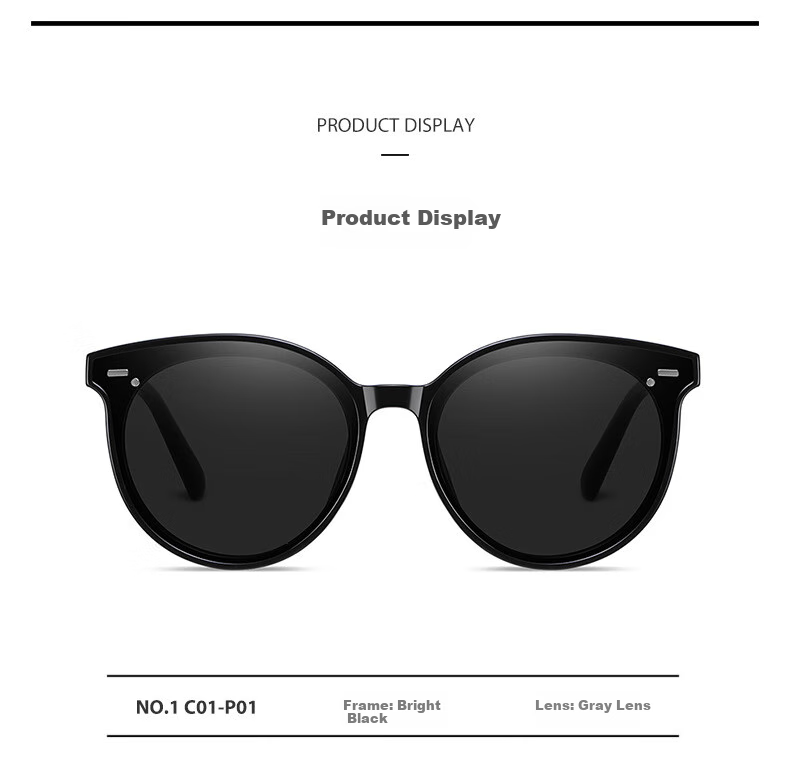 Angelamiao Sunglasses for Men And Women, Fashionable Large Frame Sun Protection UV-Resistant Glasses with Nylon Polarized Lenses, Square Frame 13