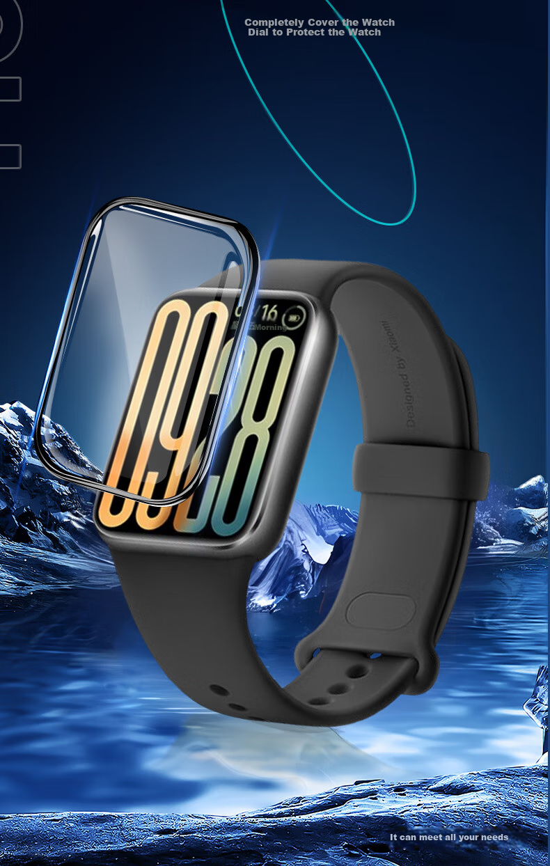 Smorss [2 Pieces Premium] Screen Protector for Xiaomi Band 9 Pro, Non-Tempered Glass Film for Xiaomi Band 9 Pro, High-Definition Composite Film, Full Screen Anti-Scratch Drop-Resistant Protective Film for Smart Fitness Tracker 1