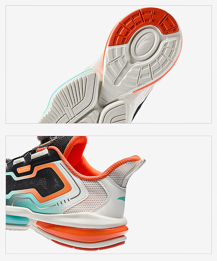 ANTA Children's Lingyun Running Shoes, Summer Girls' Sports Shoes, Professional Button Running Shoes, A22525544 7