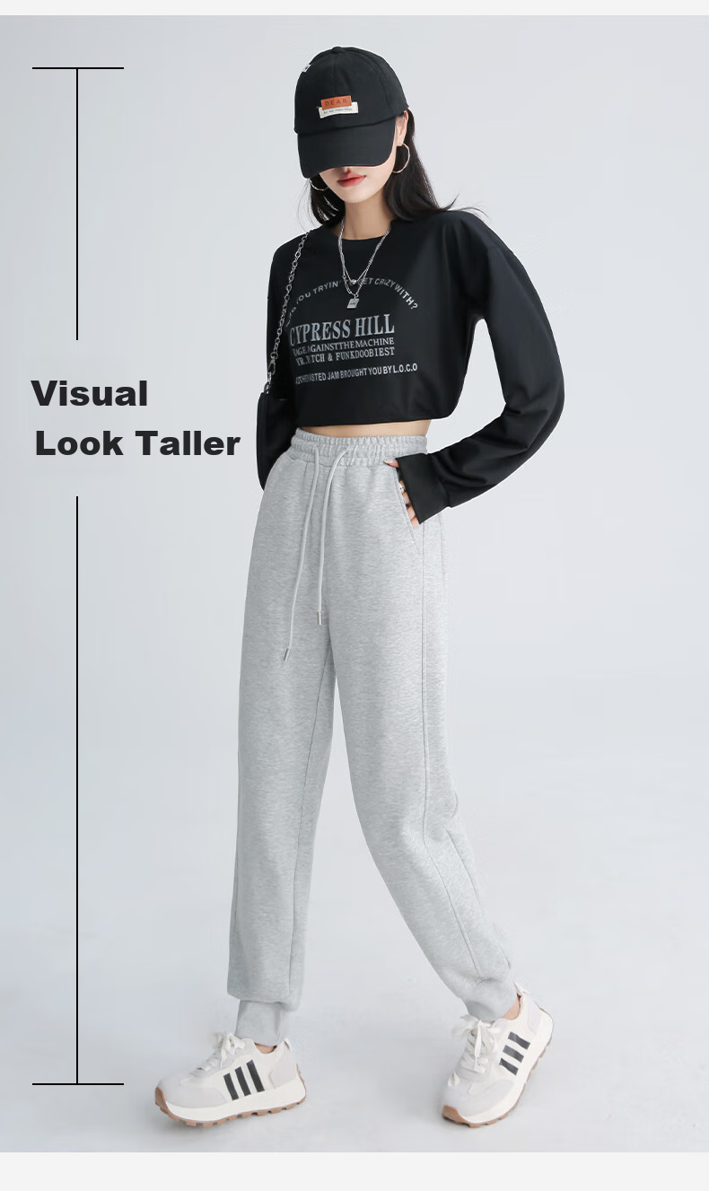 MJ STYLE Women's Joggers Pants for Spring And Autumn 2026, New Style for Petite Women, Versatile Outdoor Casual Sports Windproof Trousers 11