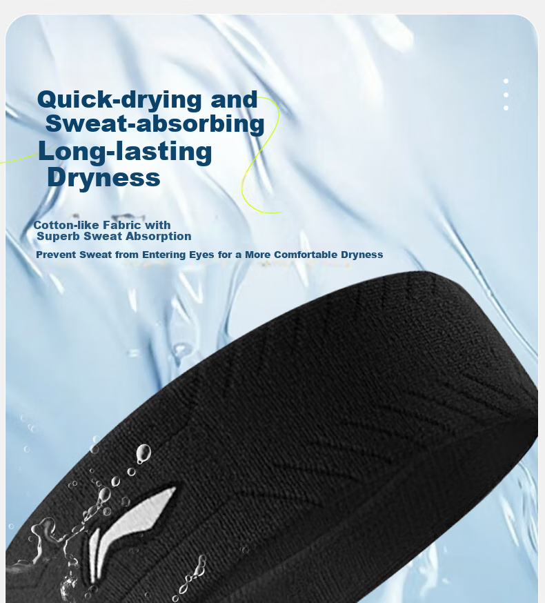 Li-Ning Sports Headband for Men And Women, Sweat-Absorbing And Anti-Sweat Headband, Hair Tie, Headscarf, Headband for Children, Running, Basketball, Yoga, Sweat-Guiding Band 11