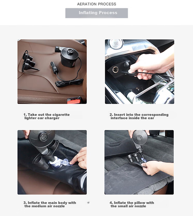 Siwangongli Car Inflatable Bed, Travel Mattress, Car Rear Seat Air Cushion Bed, Sleeping Aid for Car Interior, Backseat Sleeping Pad 18