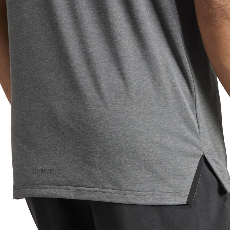 Adidas Men's Summer Training Quick-Dry Sports Slim-Fit Short-Sleeve Round Neck T-Shirt IS3809 5