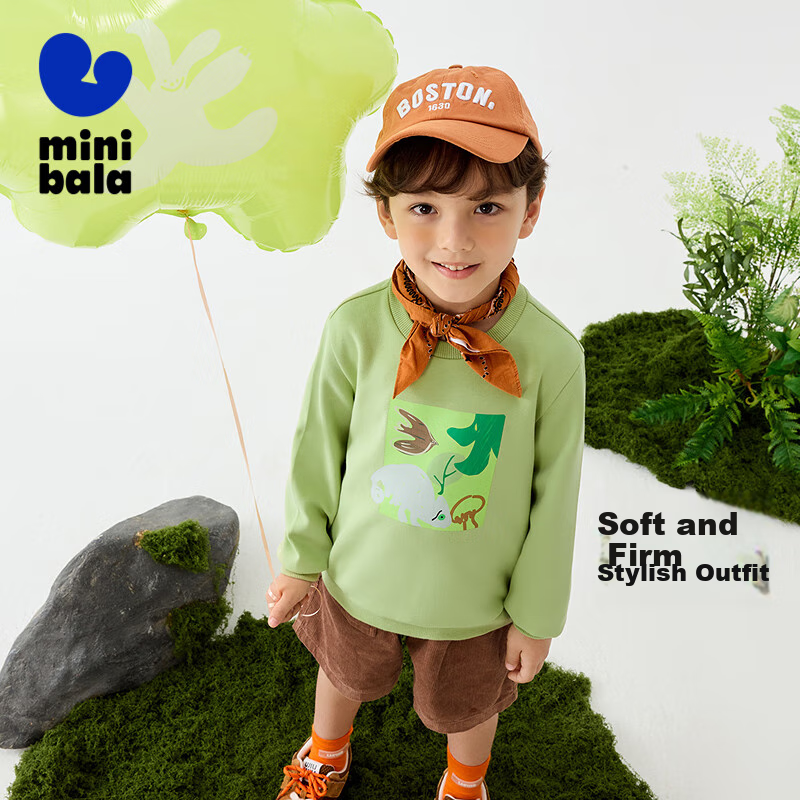 Minibala Children's Sweatshirt, Spring New Arrival, Kids' Long-Sleeve Top [Artist Collaboration]