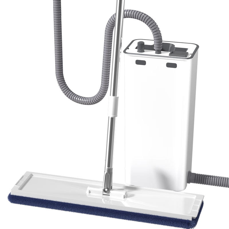 Dongfangliangjie Mop for Home Use, All-In Cleaning, 50cm Large Size, No-Hand Wet And Dry Dual-Use Flat Double Mop with Bucket, Fully Automatic Drainage
