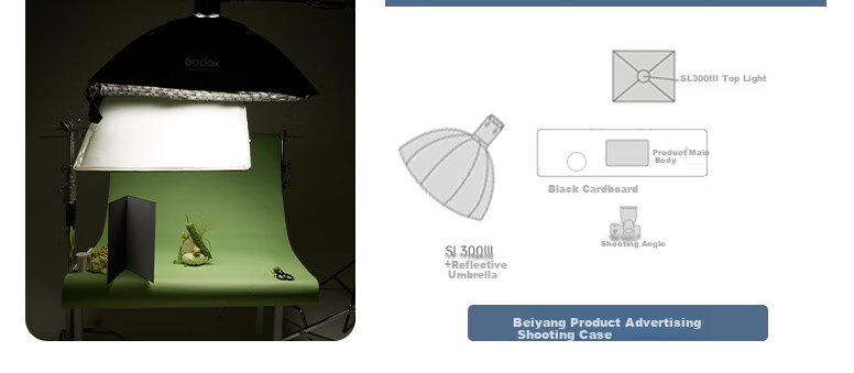 Beiyang SL300III Live Streaming Fill Light, Photography Camera Lighting, 300W Professional Live Streaming Beauty Light, Spherical Lamp, Deep Throw Light, Portrait Video Soft Light, Film And Television Shooting Light 13