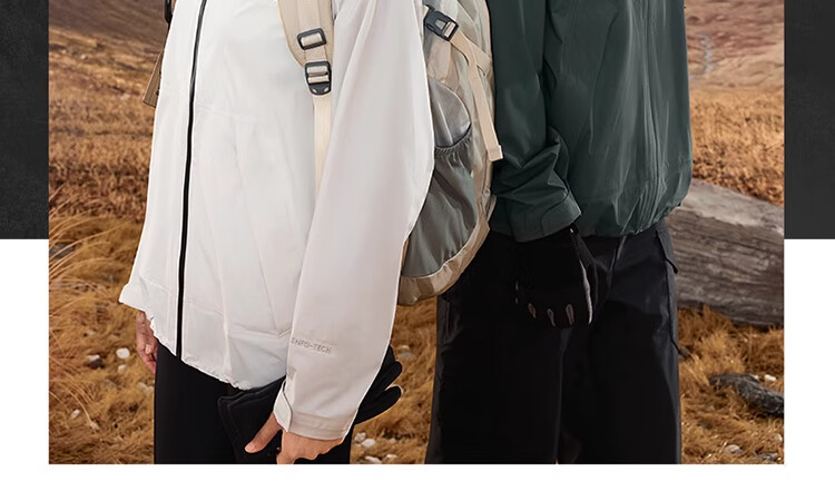 CAMEL [3L Lightweight Hard Shell] Windproof Waterproof Breathable Jacket for Men And Women, Hiking And Mountaineering Outfit 32