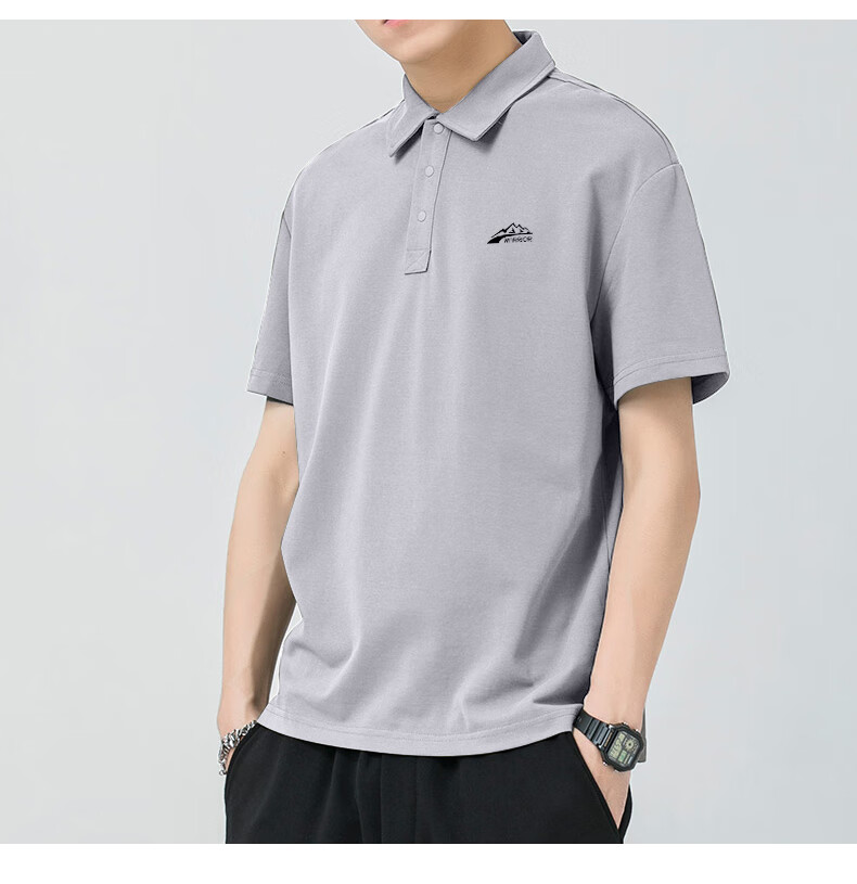 Warrior Men's Polo Shirt Summer Short Sleeve Ice Silk Quick-Dry Breathable Casual T-Shirt 9