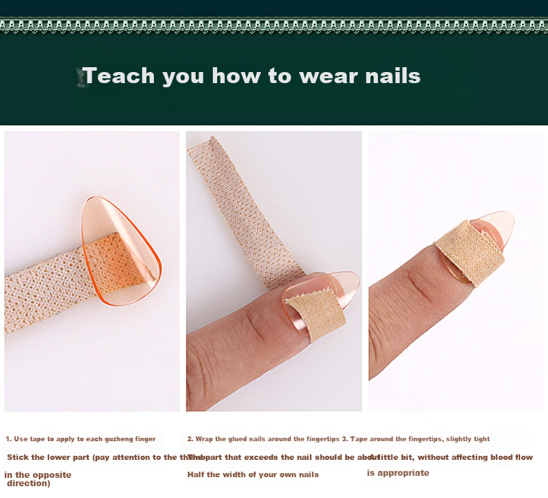 Maneryuepu Piano Key Finger Nails for Children And Adults, Beginner Level Exam Specialized Finger Nails, Luoluluo Piano Key Nail Pieces Gift Box Set Medium Size 10