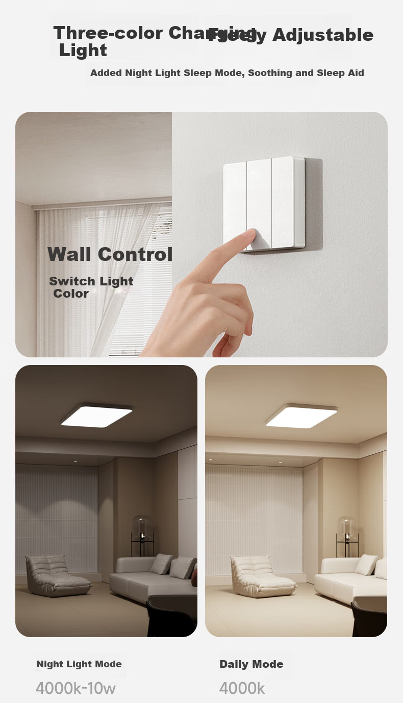 Jiandun Full-Spectrum Seamless Eye Protection Ceiling Light for Living Room, 4th Generation Pro Ultra-Thin Modern Minimalist All-Inclusive Price 14