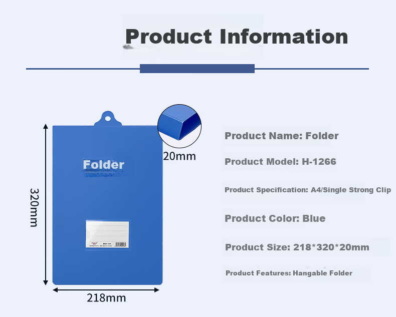 Bailiwen H1136 Navy Blue Hanging File Folder, A4 Document Folder, Vertical Hanging File, Flip-Top Suspended Folder, Wall-Mountable File Organizer 2