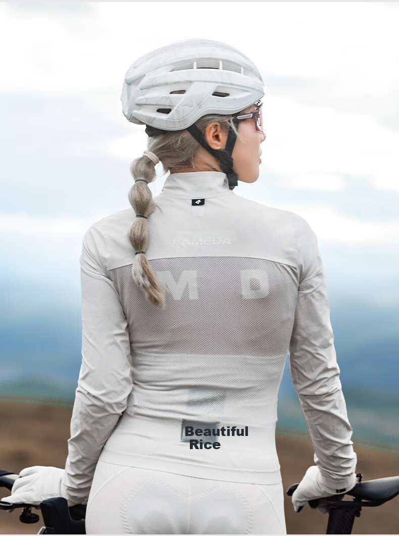 Lameda Cycling Jacket, Lightweight Windproof And Water-Resistant Women's Coat, Portable Outerwear for Road Bikes, Cold Lock, Oak Yellow, Size S 17