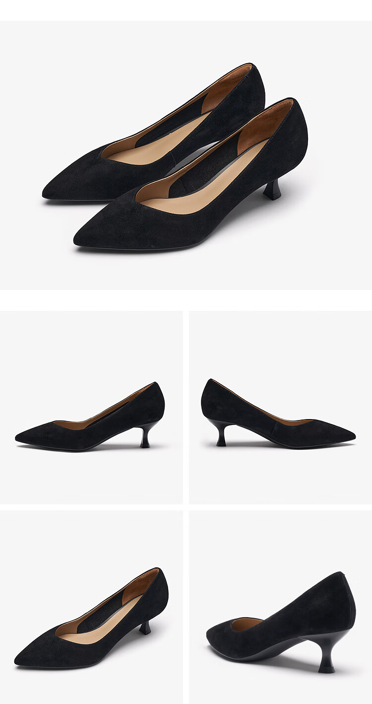Laird & Sand 26 Spring Summer Fashion Elegant Commuter Low-Cut Stiletto Pumps Women Single Shoes 6M52301 Off-White OWK 38 13