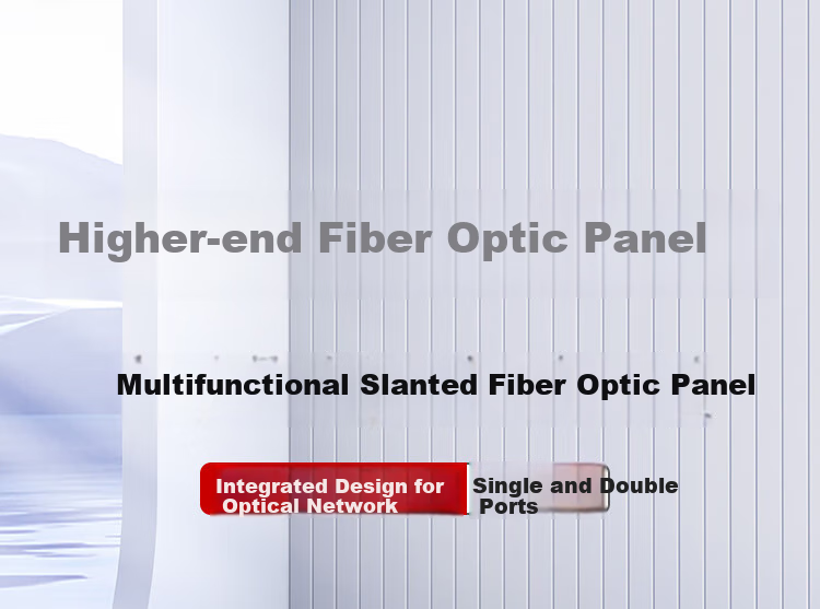 AMPCOM Fiber Optic Socket Panel, Dual-Port 86-Type Telecom-Grade SC Single-Mode Fiber Optic Patch Cable Pigtail Coupler Flange Interface Wall Socket, AM86SC02 1