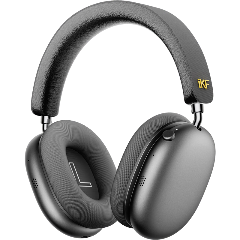 IKF Mars Dual-Sided Quad Driver Patent Over-Ear Noise-Cancelling Bluetooth Wireless Wired Gaming Headphones Low Latency Compatible with Huawei Xiaomi Apple Athenian Gray