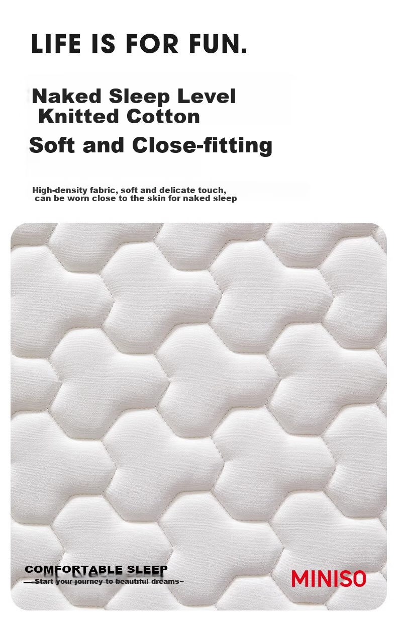 MINISO Memory Foam Natural Antibacterial Latex Mattress Tatami Bed Pad for Double Bed, 1.5x2 Meters 5