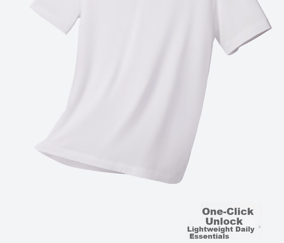 Aimer Men Modal Short-Sleeve T-Shirt Undershirt [2-Pack], V-Neck Vest, Black + White, Size 170 12