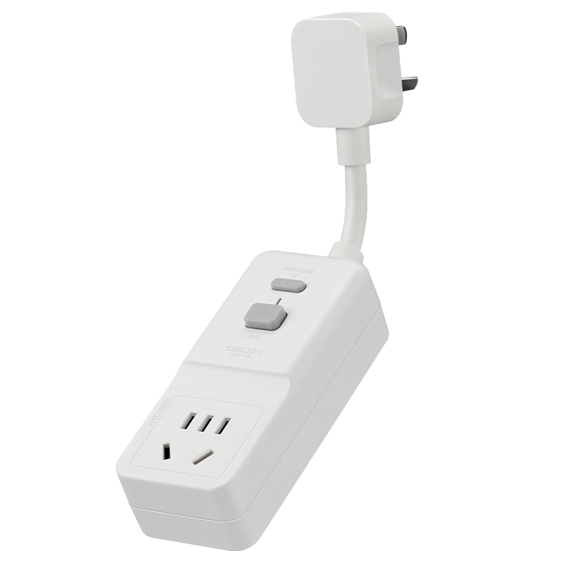 DELIXI Leakage Protection Plug 10A for Water Heater And Air Conditioner, Anti-Leakage Converter, Leakage Protection Converter 10A, Plug-And No Switch Required